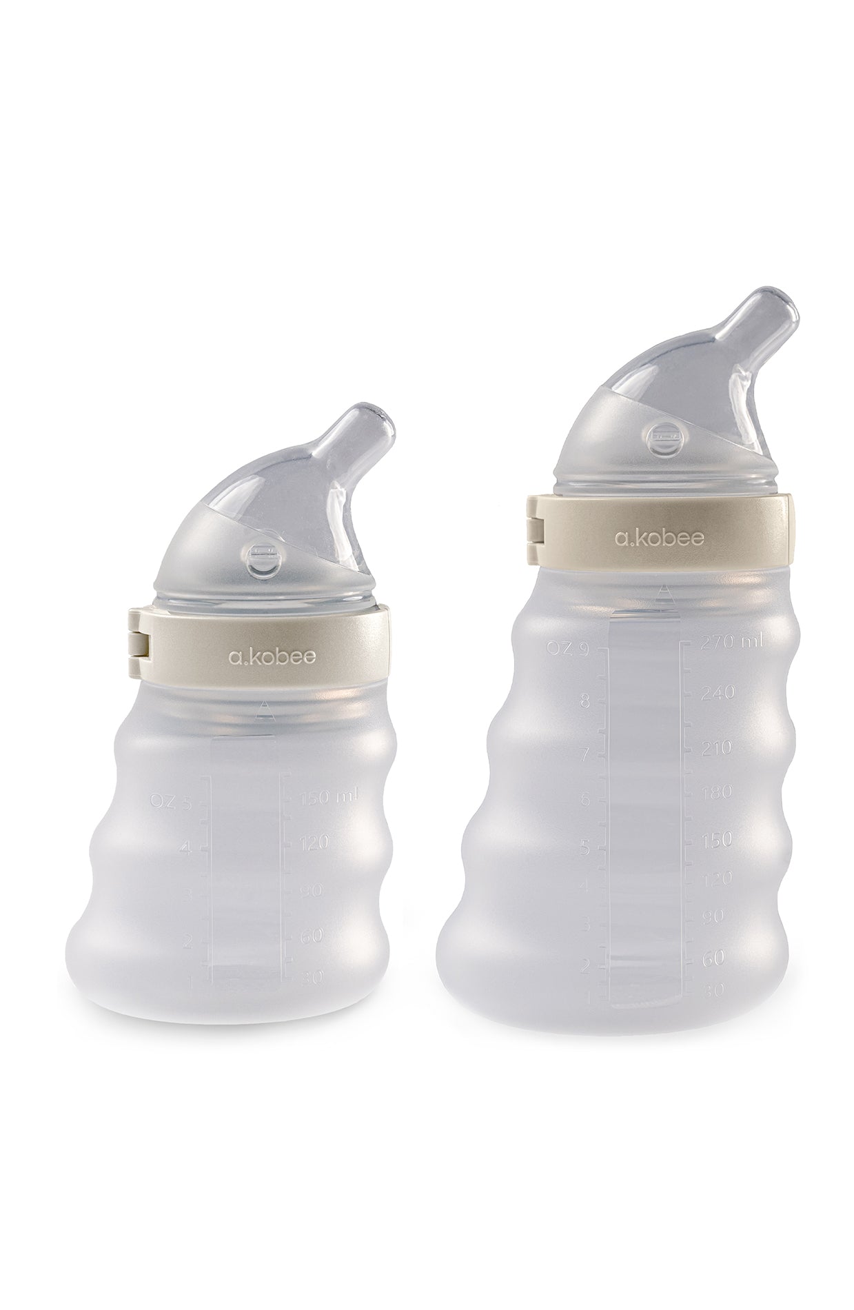 a.kobee Newborn Baby Bottle, Harmony, 5oz and 9oz (with Newborn and Slow Flow)