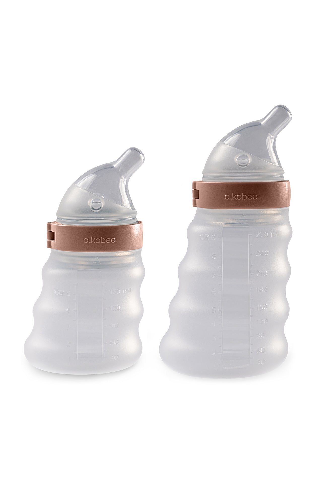 a.kobee Newborn Baby Bottle, Harmony, 5oz and 9oz (with Newborn and Slow Flow)