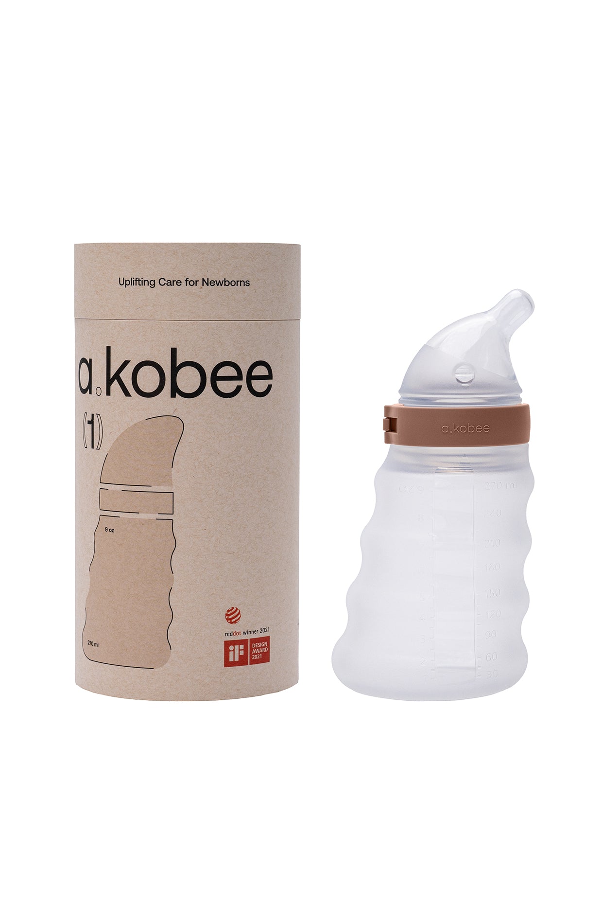 a.kobee Newborn Baby Bottle, Prime, 9oz (with Newborn flow)